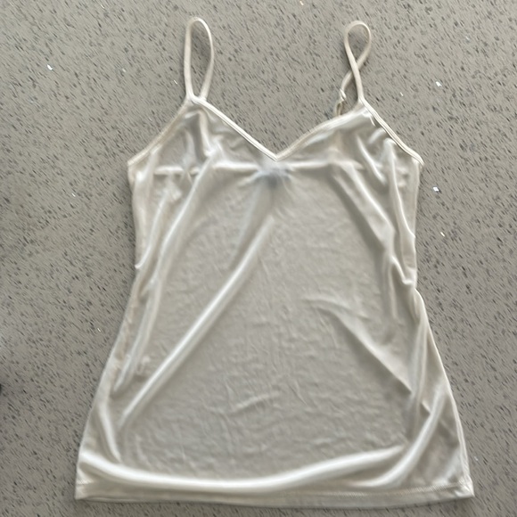 Express size small 2 pack tanks. Ivory and black - Picture 3 of 7